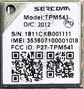 Verificación del IMEI  SERCOMM TPM541 en imei.info