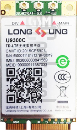 Verificación del IMEI  LONGSUNG U9300C en imei.info