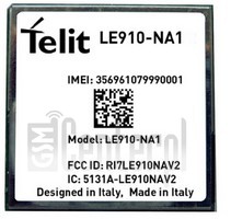 ตรวจสอบ IMEI TELIT LE910-NA1 บน imei.info