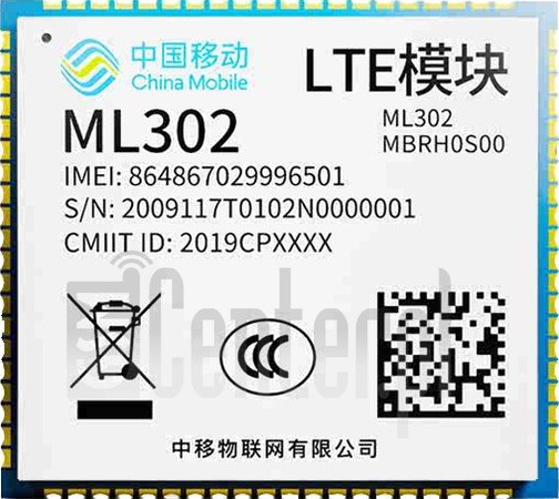 Skontrolujte IMEI CHINA MOBILE ML302 na imei.info