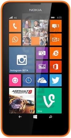 在imei.info上的IMEI Check NOKIA Lumia 630 Dual SIM