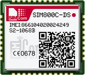 Pemeriksaan IMEI SIMCOM SIM800C-DS di imei.info