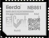 Verificação do IMEI LIERDA NB861 em imei.info