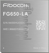 Vérification de l'IMEI FIBOCOM FG650-LA sur imei.info