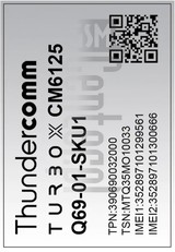 Verificación del IMEI  THUNDERCOMM Turbox CM6125 en imei.info