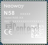 Verificação do IMEI NEOWAY N58 em imei.info