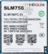 Skontrolujte IMEI MEIGLINK SLM756PC na imei.info