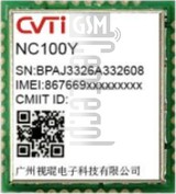 Verificación del IMEI  CVTI NC100Y en imei.info