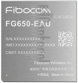 Vérification de l'IMEI FIBOCOM FG650-EAU sur imei.info