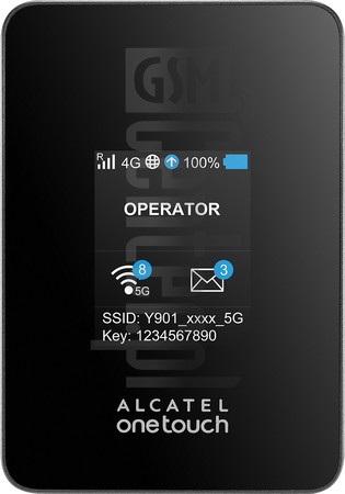 Skontrolujte IMEI ALCATEL Y901NB 4G+ Mobile WiFi (LCD) na imei.info