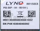 Verificación del IMEI  LYNQ M1503 en imei.info