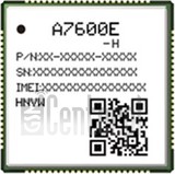 Vérification de l'IMEI SIMCOM A7600E-H sur imei.info