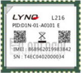 Verificação do IMEI LYNQ L216 em imei.info