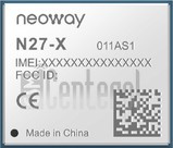 Vérification de l'IMEI NEOWAY N27 sur imei.info