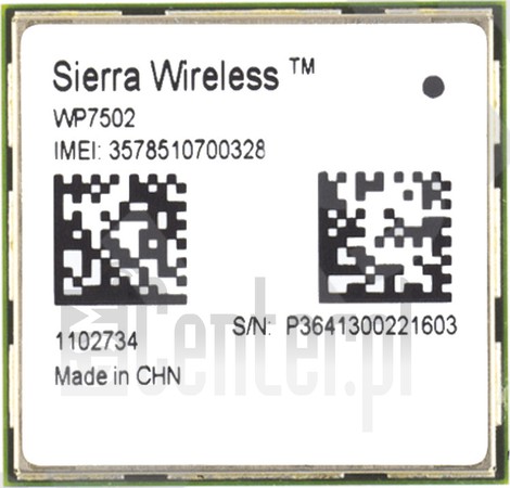 Verificação do IMEI SIERRA WIRELESS WP7502 em imei.info