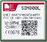 Pemeriksaan IMEI SIMCOM SIM800L di imei.info