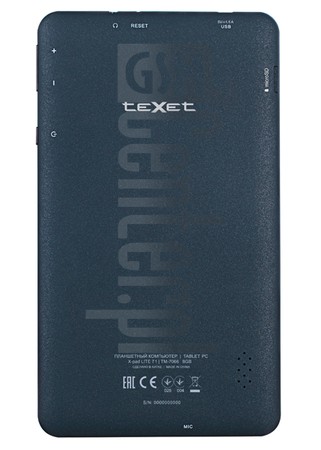 Controllo IMEI TEXET TM-7066 X-Lite 7.1 su imei.info