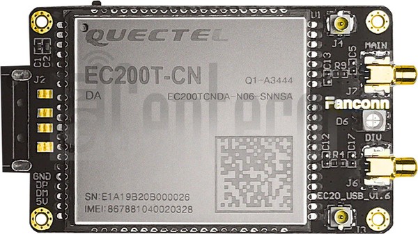 Verificación del IMEI  QUECTEL EC200T-CN en imei.info