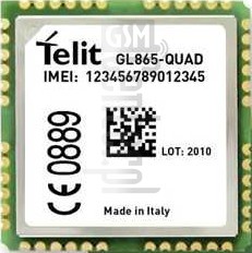 Verificação do IMEI TELIT GL865-Quad V4 em imei.info