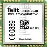 Verificación del IMEI  TELIT GL865-Quad V4 en imei.info