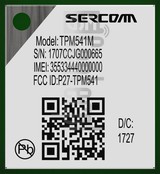 IMEI चेक SERCOMM TPM541S imei.info पर