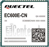 Vérification de l'IMEI QUECTEL EC600E-CN sur imei.info