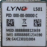 Pemeriksaan IMEI LYNQ L501 di imei.info