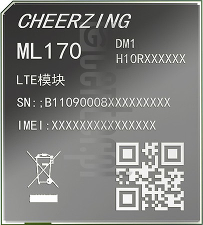 在imei.info上的IMEI Check CHEERZING ML170