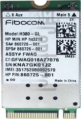 Pemeriksaan IMEI FIBOCOM H380-GL di imei.info