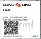 Verificação do IMEI LONGSUNG EX610C em imei.info