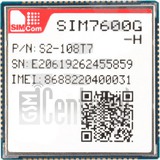 Перевірка IMEI SIMCOM SIM7600G-H на imei.info