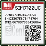 Verificación del IMEI  SIMCOM SIM7100JC en imei.info
