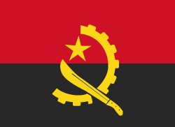 Angola झंडा