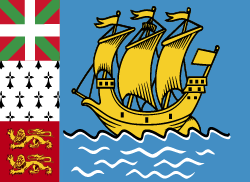 Saint-Pierre and Miquelon ธง