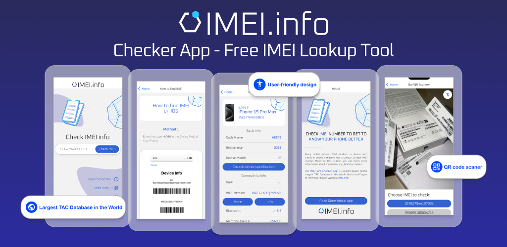 Application de vérification des informations IMEI - nouvelle image sur imei.info