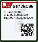 Skontrolujte IMEI SIMCOM SIM7500C na imei.info