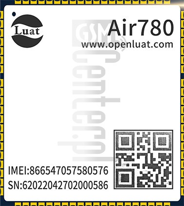 Vérification de l'IMEI AIR Air780E sur imei.info