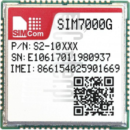 Verificação do IMEI SIMCOM SIM7000G em imei.info