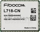Verificación del IMEI  FIBOCOM L718-CN en imei.info