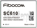 Pemeriksaan IMEI FIBOCOM SC610 di imei.info