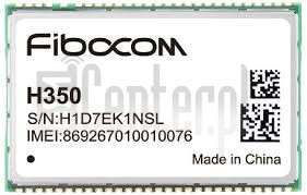 Vérification de l'IMEI FIBOCOM H350 sur imei.info
