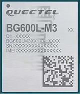 Verificación del IMEI  QUECTEL BG600L-M3 en imei.info