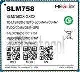 Vérification de l'IMEI MEIGLINK SLM758NJ sur imei.info