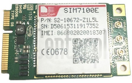 ตรวจสอบ IMEI SIMCOM SIM7100E บน imei.info