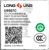 Verificación del IMEI  LONGSUNG U9507C en imei.info