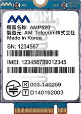 Pemeriksaan IMEI AM AMP520 di imei.info