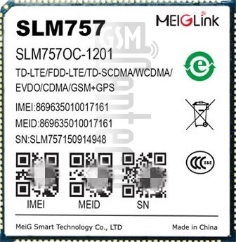 IMEI Check MEIGLINK SLM757 on imei.info