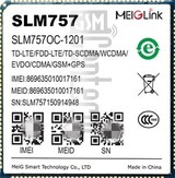 Pemeriksaan IMEI MEIGLINK SLM757 di imei.info