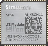 在imei.info上的IMEI Check SIMWARE SE36