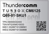 Verificação do IMEI THUNDERCOMM CM6125-NA em imei.info